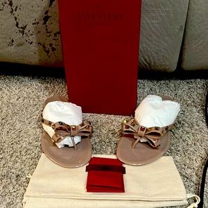 Rockstud PVC Flat Thong Sandal